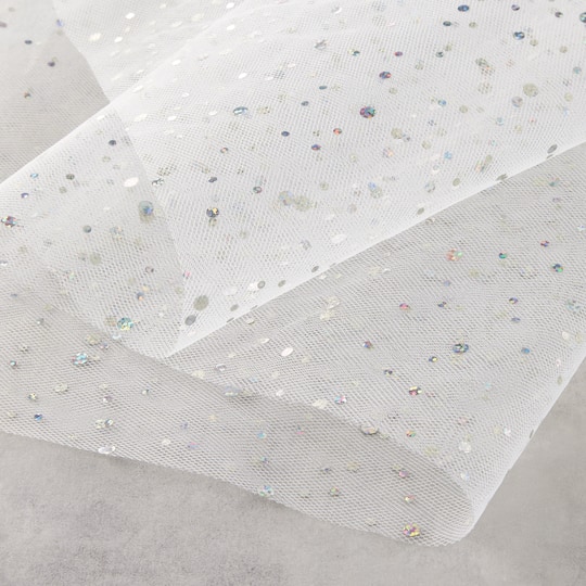 6 Pack: 54" x 9yd. Holographic Foil Dot Tulle by Celebrate It™